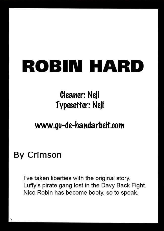 [Crimson Comics (Carmine)] Robin Hard (One Piece) [deutsch/german] 