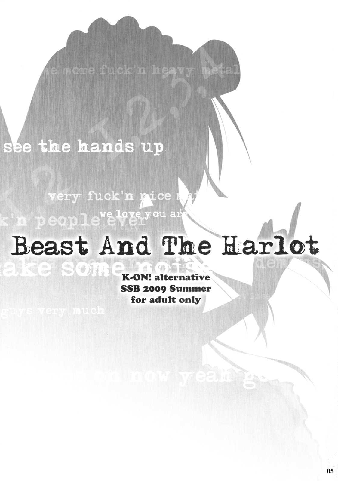 (C76) [SSB] Beast And The Harlot (K-ON!) 