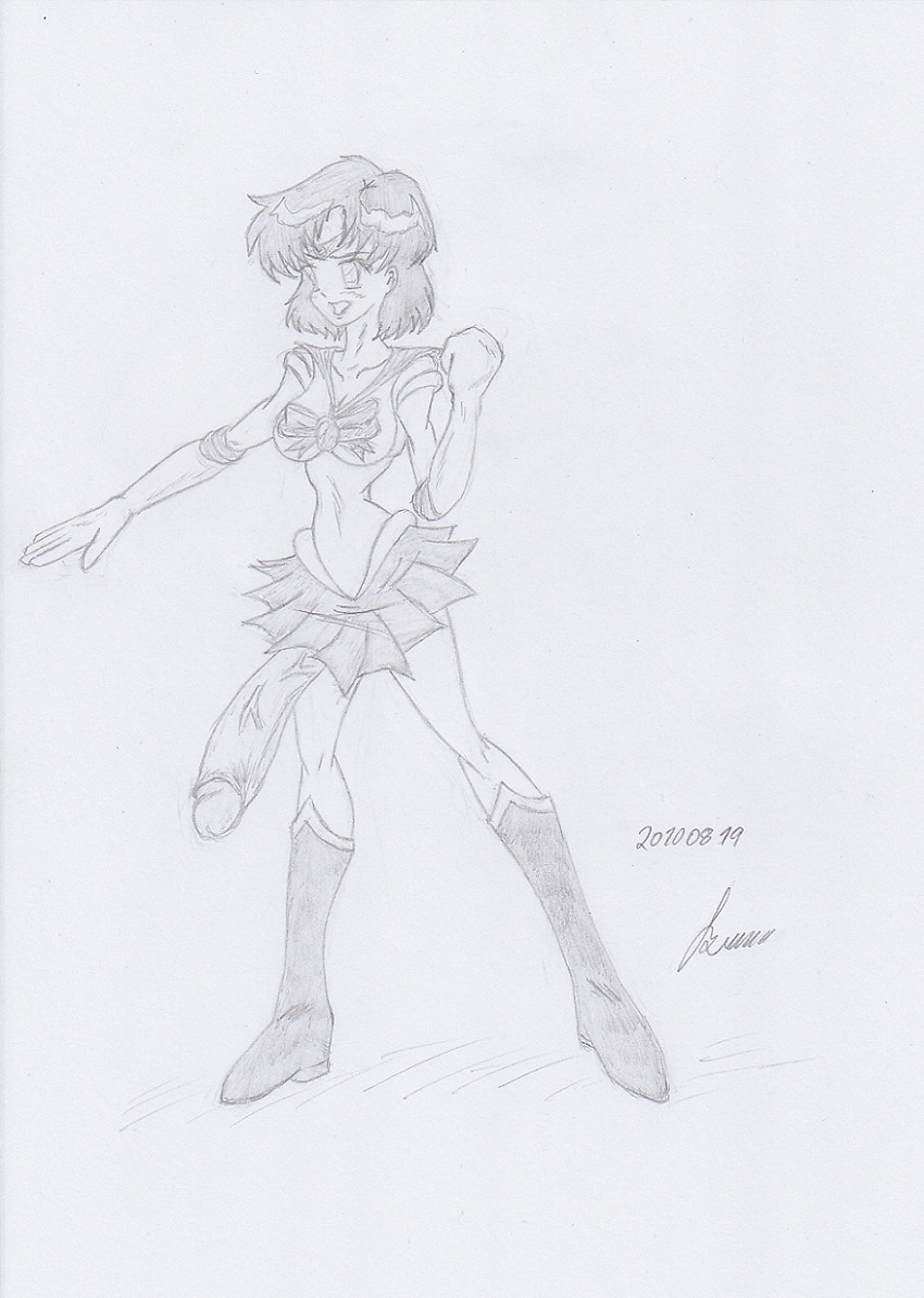 My miny Sailor Mercury Sketches work_1 