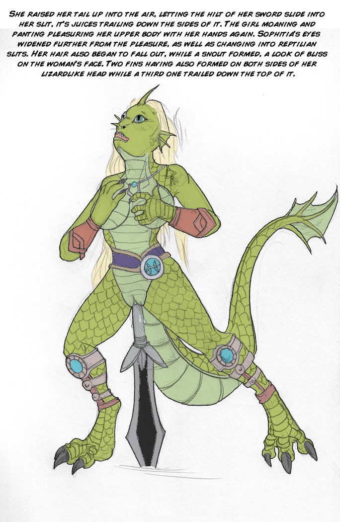 [Arania (Brandon Ondrasek)] Lizardwoman Sophitia (SoulCalibur) [Colored] 